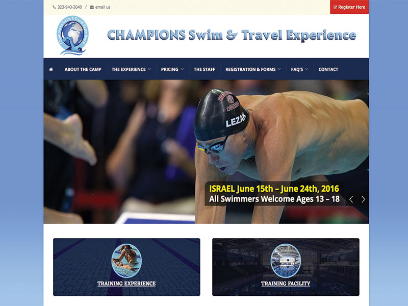 Swim with Champions - Travel Camp in Israel